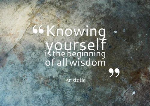 Knowing yourself is the first step